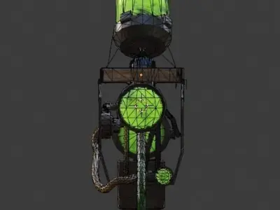 Portal gun  Low-poly 3D model