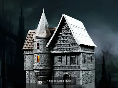 Antique houses 3D Model Pack