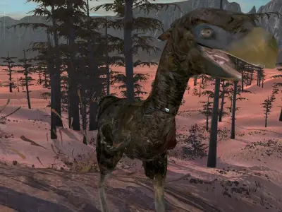 Terror Bird Free low-poly 3D model