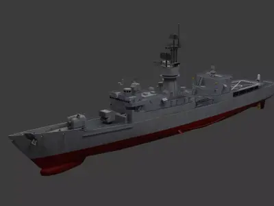 US Navy Ship Knox Class Frigate 3D model