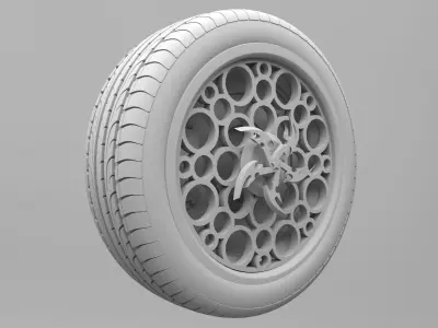 Wheel Tire 7 3D model
