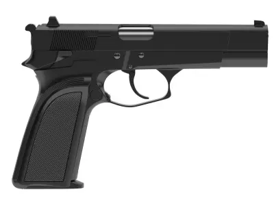 FN HP-DA Pistol 3D model