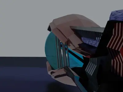 Sci-fi plasma rifle Free low-poly 3D model