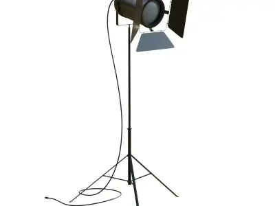 Studio Spotlight Low-poly 3D model