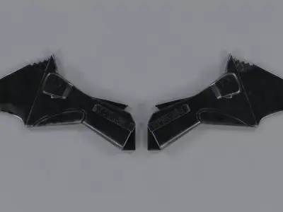 The Batman logo PBR print 3D model