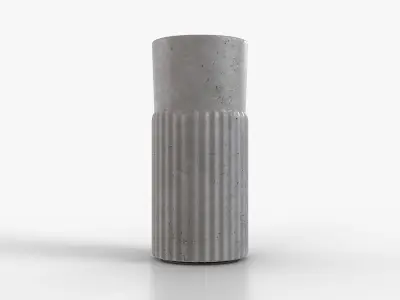 Vase Concrete Small Low-poly 3D model