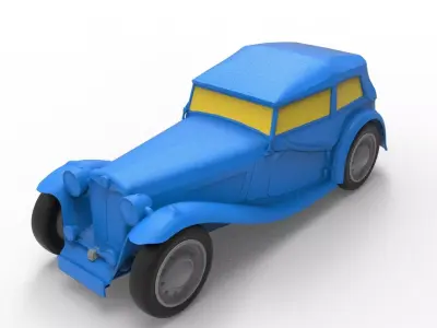 MG TC 1945 Classic Car 3D print model
