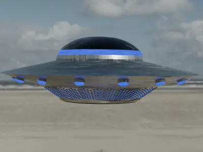 Flying Saucer Free 3D model