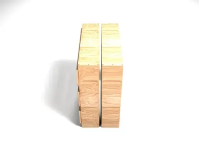 Storage Wooden Box 3D model