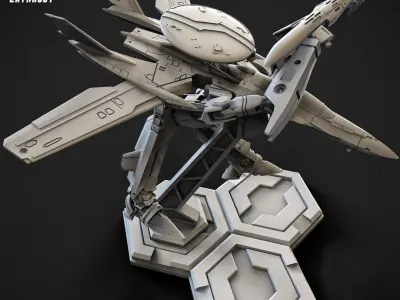 RXG-25 Tadpole 15mm scale 3D print model