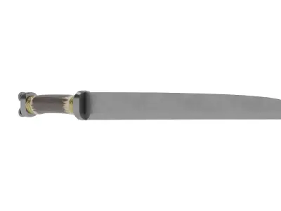 Seax Knife Low-poly 3D model