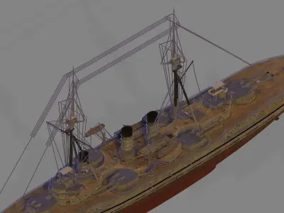 IJN Settsu 3D model