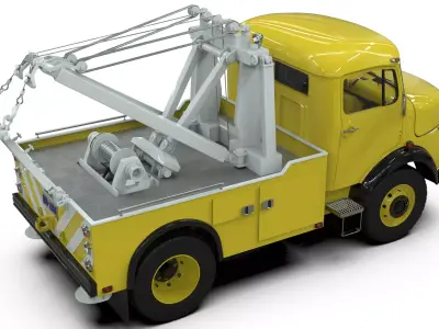 Mercedes-Benz LAK 710 4x4 Wrecker Truck  3D model