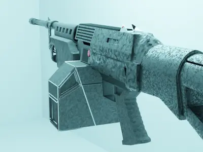 Sci-Fi Machine Gun 3d Model 3D model