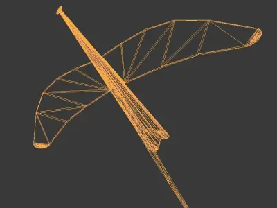 Arrow - 3 fletch Free low-poly 3D model