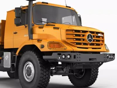  Mercedes Zetros 4X4 Tipper 3D model