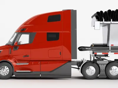  Semi Truck Generic Live Bottom Trailer 02 