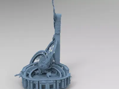 Final Fantasy Floating island time garden 3D model