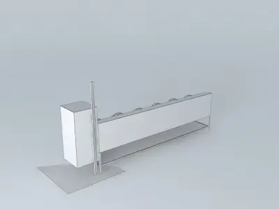 Fuller x 6 toilet Free 3D model