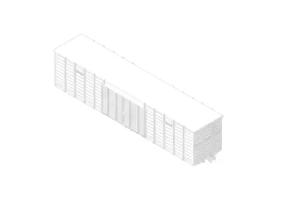 Cargo Freight Train 3D print model