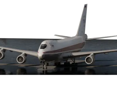  Boeing 747  and Lockheed L-1011 3D model