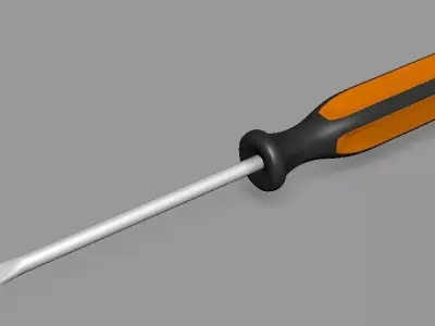 screw driver Free low-poly 3D model
