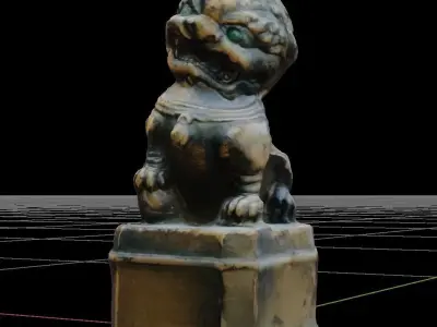 Chinese Statue Free 3D model