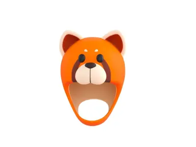 Prop043 Red Panda Hat 3D model