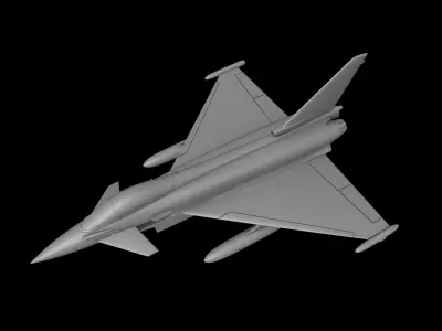 EUROFIGHTER TYPHOON SCALE 1-72 3D PRINT READY STL FILES 3D print model