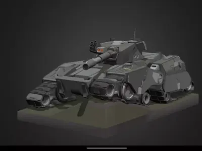 Modern tank  3D model