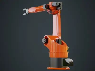 Industrial Robot 3 Untextured 3D model