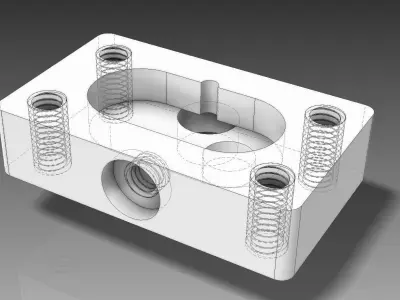 Gear Pump Body Free 3D model by jameslenane
