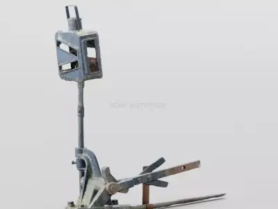 Railroad Switch Free 3D model