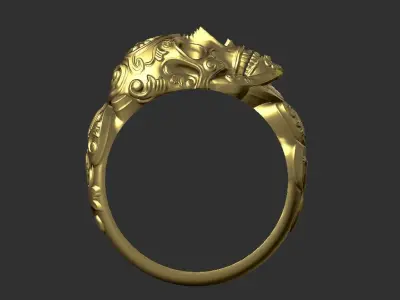 skull ring  3D print model