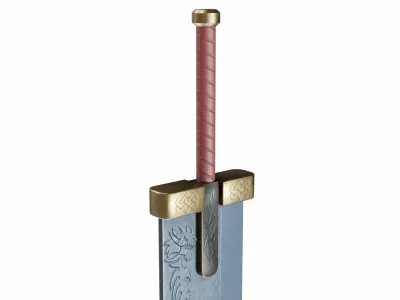 Sword 6 Low-poly 3D model purchase