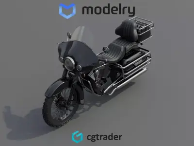 Touring Motorcycle 3D model buy