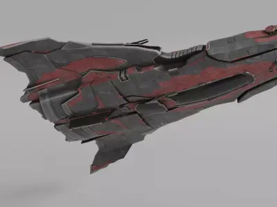 scifi spacescraft 3D model