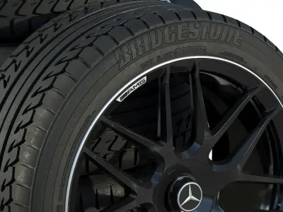 Mercedes wheels 3D model by zifir3d from CGTrader
