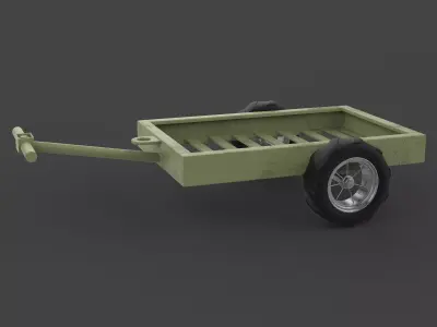 Hand Cart 3D model purchase