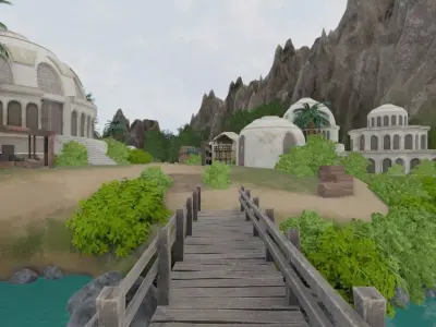 River Valley Domes 3D model