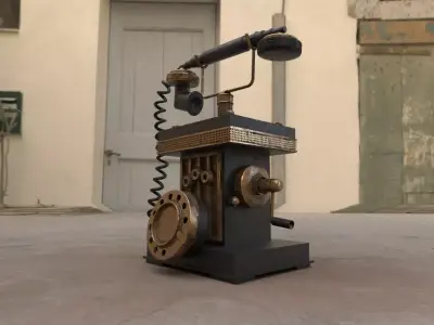 telephone vintage 3D model