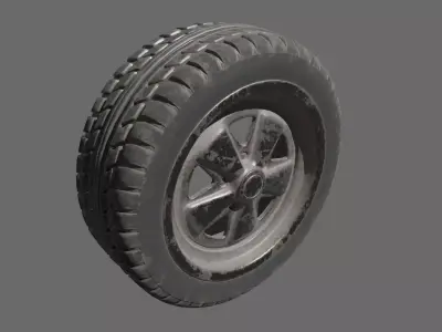 Rusty Tire 3D model by papayadigital163