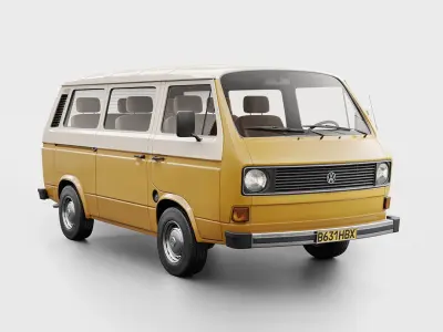 VW Transporter T3 3D model purchase