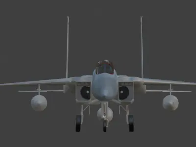 Modern Fighter jet  F-15 VERSION 2 3D model