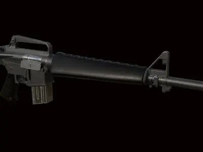 M16A1 Rifle Low-poly 3D model buy