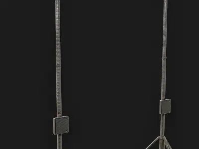 Sirens Pole  Low-poly 3D model