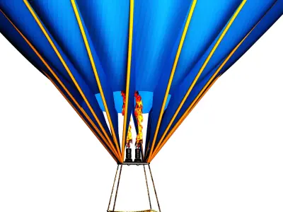Hot air balloon 3D model 27