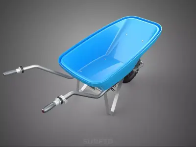 POWER ASSISTED RIM WHEEL HUB WHEELBARROW ENGINE BARROW ELECTRIC 3D model