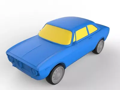 Alfa Romeo 1968 Classic Car 3D print model