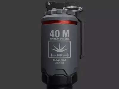 HMX Grenade 3D model